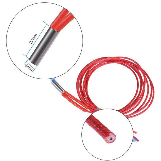 Élément Chauffant pour Imprimante 3D 12V 40W Élément Chauffant pour Imprimante 3D 12V 40W