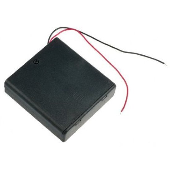 Battery Holder - 4xAA Square with cover Battery Holder - 4xAA Square with cover