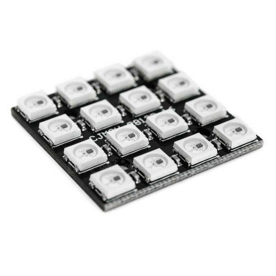 5V 5050 Carte LED RVB WS2812B-4 * 4 16 bits 5V 5050 Carte LED RVB WS2812B-4 * 4 16 bits