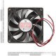 ventilateur de 80x80x25mm  24V 0.2A