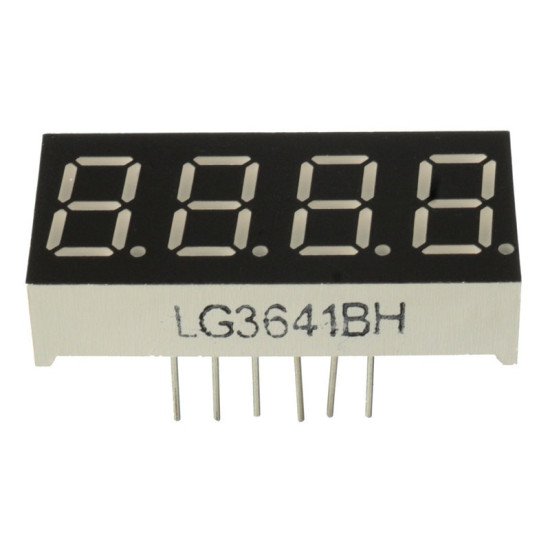 7 Segment 4 Digit cathode commune 0,36" ROUGE 7 Segment 4 Digit cathode commune 0,36" ROUGE