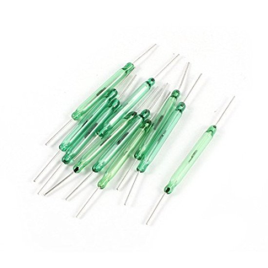 Capteur magnétique 4x28mm Vert Verre Contact Capteur magnétique 4x28mm Vert Verre Contact