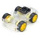4WD Smart Robot Car Chassis Kits avec codeur de vitesse 4WD Smart Robot Car Chassis Kits avec codeur de vitesse
