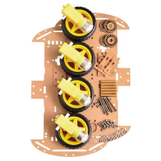 4WD Smart Robot Car Chassis Kits avec codeur de vitesse 4WD Smart Robot Car Chassis Kits avec codeur de vitesse