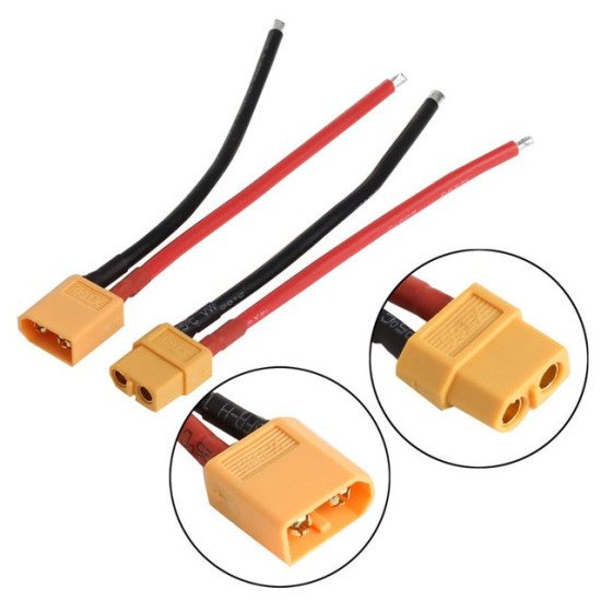 XT60 Batterie Connecteur M-F Plug avec Silicon Fil XT60 Batterie Connecteur M-F Plug avec Silicon Fil