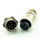 Gx16 6 pin 16mm M/F connecteur circulaire Gx16 6 pin 16mm M/F connecteur circulaire