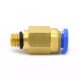 Buse pneumatique de raccord PC4-M6 pour le tube de ligne de l'imprimante 3D 4mm Buse pneumatique de raccord PC4-M6 pour le tube de ligne de l'imprimante 3D 4mm