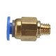 Buse pneumatique de raccord PC4-M6 pour le tube de ligne de l'imprimante 3D 4mm Buse pneumatique de raccord PC4-M6 pour le tube de ligne de l'imprimante 3D 4mm