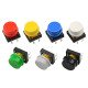 Bouchons jaune pour bouton poussoir B3F-4055 Bouchons jaune pour bouton poussoir B3F-4055