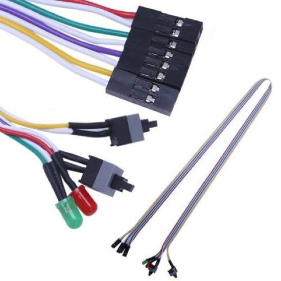 Commutateur De Puissance Et De Réinitialisation Avec LED 50CM Commutateur De Puissance Et De Réinitialisation Avec LED 50CM