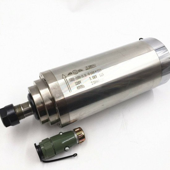 KIT - Water Cooled 220V / 3KW Spindle - GDZ100-3, ER20 KIT - Water Cooled 220V / 3KW Spindle - GDZ100-3, ER20
