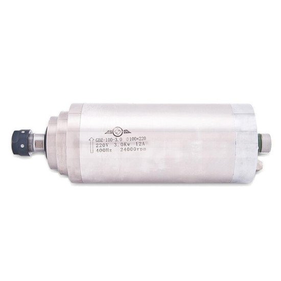 KIT - Water Cooled 220V / 3KW Spindle - GDZ100-3, ER20 KIT - Water Cooled 220V / 3KW Spindle - GDZ100-3, ER20