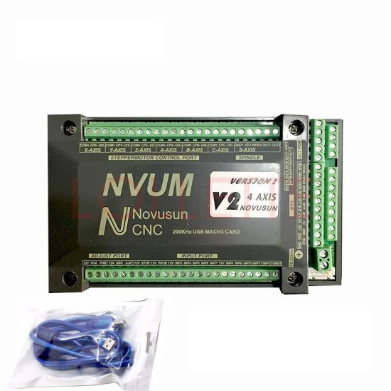 Controleur CNC NVUM V2 à 4 axes MACH3 USB Controleur CNC NVUM V2 à 4 axes MACH3 USB