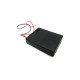 Support pour 4 piles AAA avec button et fils Support pour 4 piles AAA avec button et fils