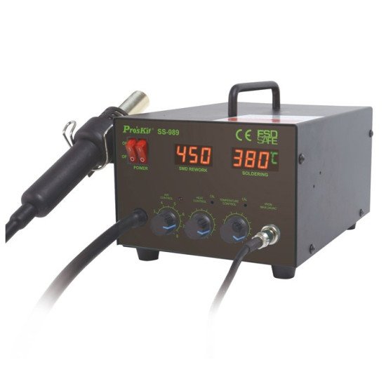 Station de Soudage/ Dessoudage à Air Chaud Proskit SS-989H Station de Soudage/ Dessoudage à Air Chaud Proskit SS-989H